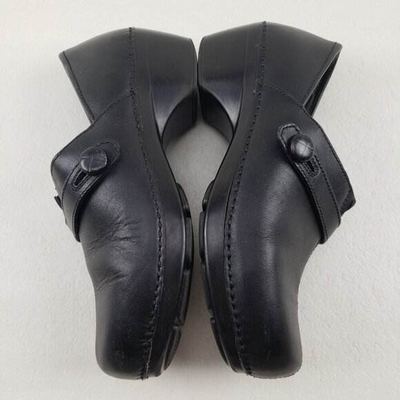Dansko Solstice Clog Womens 9.5-10 EU 40 Black Leather Slip On Comfort Shoe - Picture 8 of 11